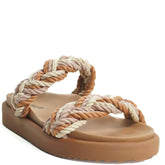 Papete Nude E Marrom Tiras Trançada C 30380 0043 0004 Anacapri